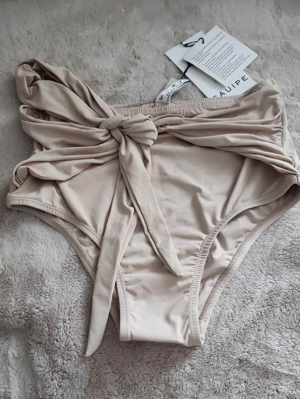 Sauipe Swim Giovanna Bikini Bottom In Camel Sz S